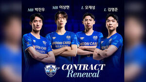 남자배구 우리카드, 내부 FA 4명과 모두 재계약