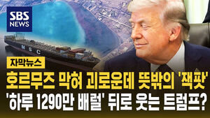 [자막뉴스] 호르무즈 막혀 괴로운데 뜻밖의 '잭팟'&hellip;'하루 1,290만 배럴' 뒤로 웃는 트럼프?