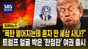 [자막뉴스] "폭탄 떨어지는데 혼자 딴 세상?" 여권에까지 트럼프 얼굴 박는다.."미국 역사상 처음"