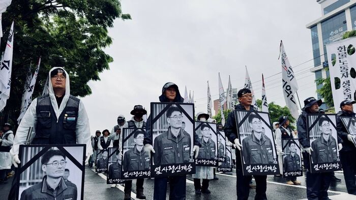 화물연대 서광석 조합원 장례식