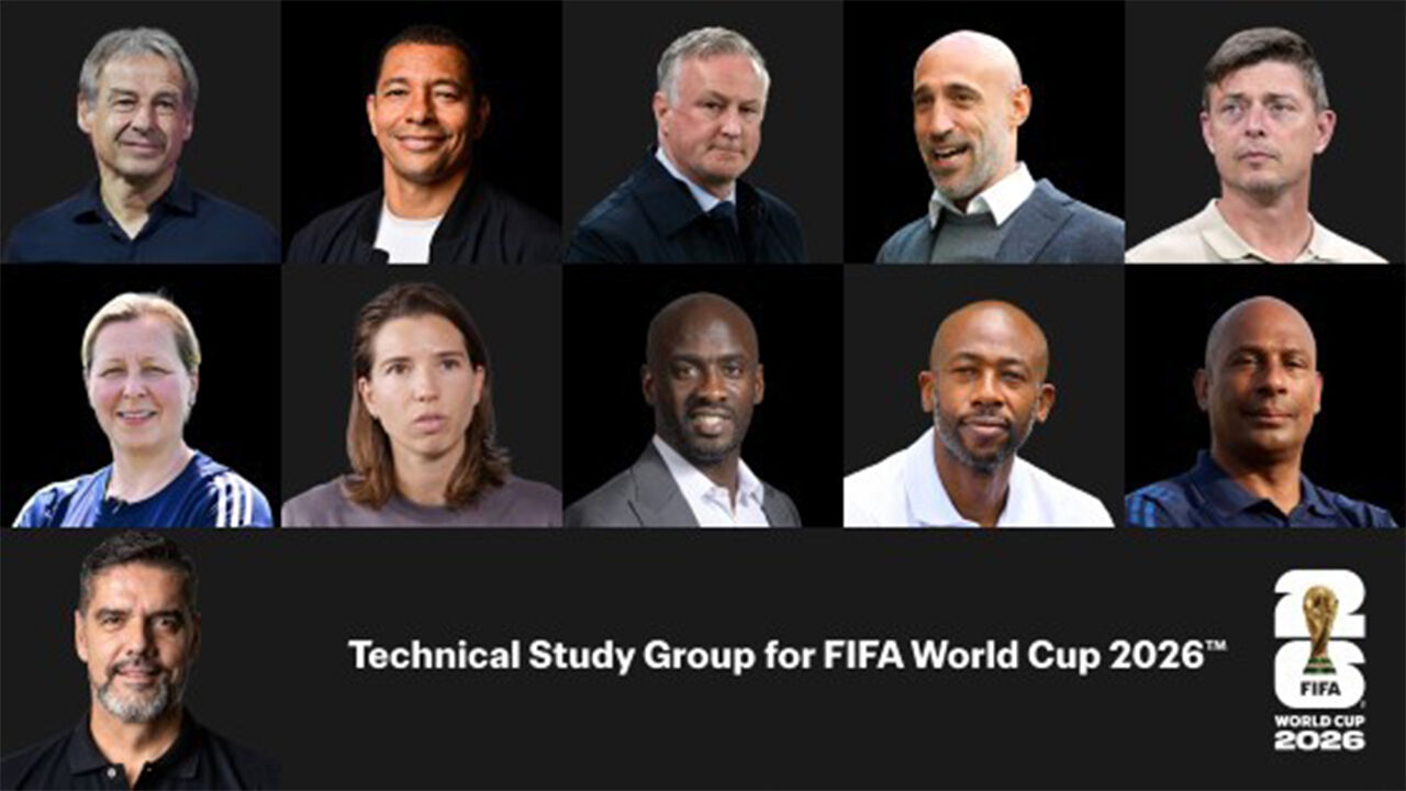 클린스만(맨 위 왼쪽) 등 2026 북중미 월드컵에서 활동할 FIFA TSG 멤버들.