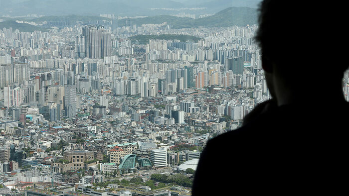 서울 남산에서 바라본 도심 곳곳에 아파트가 빼곡하다. (사진=연합뉴스)