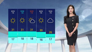 [날씨] 서울 낮 최고 31도&hellip;서쪽 중심 초여름 더위