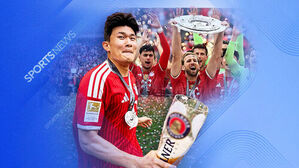 SPORTS NEWS, 바이에른 뮌헨 유니폼을 입고 우승 트로피를 든 김민재와 동료 선수들.