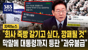 [자막뉴스] "회사 XX 갈기고 싶다&hellip;깡패될 것" 막 나가는 삼전 노조에 대통령까지 등판 "과유불급"