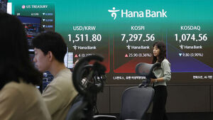 '롤러코스터' 코스피, 변동성 지속&hellip;1%대 하락 7,100선 등락