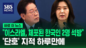 [바로이뉴스] "이스라엘, 체포된 한국인 2명 석방"&hellip;'단호' 지적 하루 만에