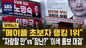 [자막뉴스] "메이플 초보자 랭킹 1위"&hellip;"자랑할 만"vs"선거가 장난?" '이색 홍보'