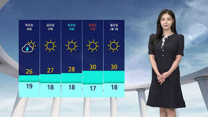 [날씨] 동쪽 지역 비&hellip;금요일부터 다시 '맑음'
