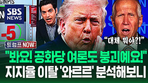 "공화당 지지층 바닥이 붕괴됐어요!" 트럼프 극찬 받은 데이터 분석가의 '새 여론조사'&hellip;팬심 돌아선 '핵심 이유'? (트럼프 NOW)