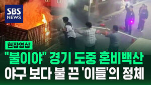 [현장영상] "불이야!" 야구 경기 도중 검은 연기&hellip;불 끈 사람들 정체가