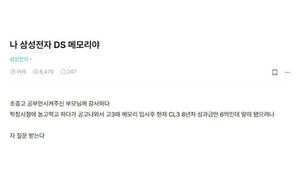 "공부 안 시켜준 부모님 감사"&hellip;삼전 직원 글 '논란'