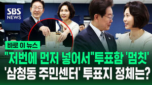 [바로이뉴스] "저번에 먼저 넣어서" 투표함 '멈칫'&hellip;'삼청동 주민센터' 투표지 정체는?