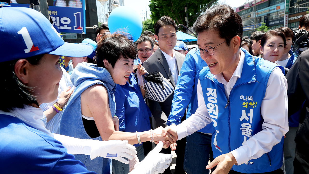 정원오, 유세차 대신 거리서 스킨십 강화…사전투표도 독려