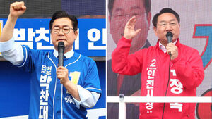 박찬대 "5만 석 K-컬처 스타디움 조성" vs 유정복 "'박 후보, '인천 패싱'에 침묵""