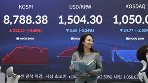 코스피, '사상 최고' 8,788 마감&hellip;'9천피' 코앞