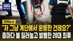 [자막뉴스] "저 그냥 계단에서 운동한 건데요?" 아파트 층마다 불 질러 놓고 "직장 스트레스 때문에"