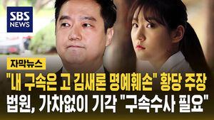 [자막뉴스] 김세의 "날 구속시키는 건 고 김새론 명예훼손" 황당 주장&hellip;법원, 구속적부심 가차 없이 기각 "구속 상태 유지"