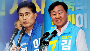 "집권여당 후보 당선돼야" vs "정청래 지도부 심판"