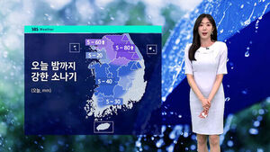 [날씨] '시간당 30mm' 강한 소나기&hellip;천둥번개&middot;우박 주의