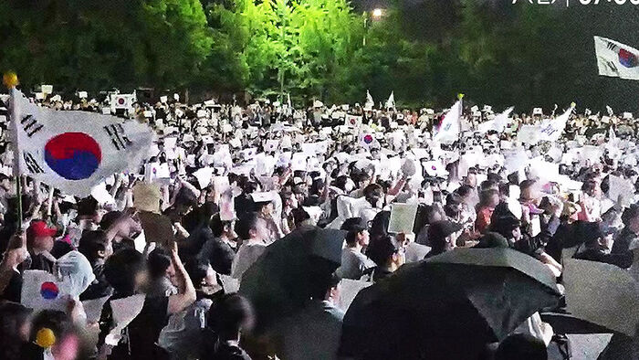 송파 올림픽공원 투표용지 부족 사태 항의 시위