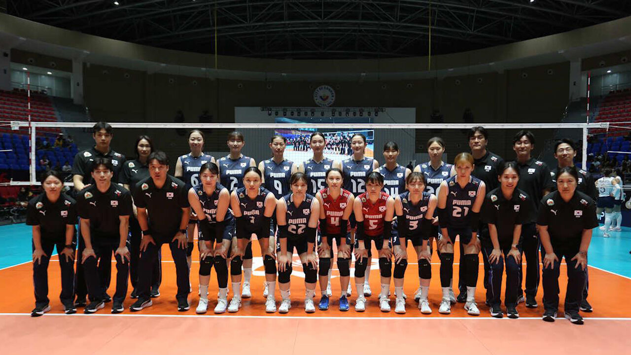 여자배구대표팀, AVC컵 우즈베크 제압…A조 1위
