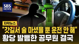 [자막뉴스] "갓길서 술 마셨을 뿐 운전 안 해"&hellip;황당 발뺌한 공무원 결국