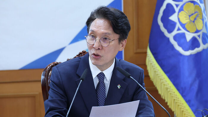 김민석 국무총리가 9일 오후 서울 종로구 정부서울청사에서 청년정책 관계장관 회의를 주재하고 있다 (사진=연합뉴스)
