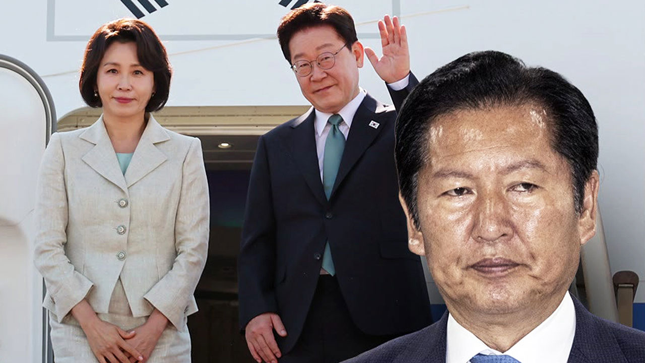 대통령 환송행사 '결석'한 정청래…안 갔나 못 갔나
