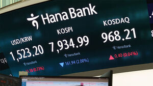 KOSPI Falls Below 8,000 Mark Again After Brief Rebound