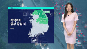 [날씨] "퇴근길 우산 챙기세요"&hellip;저녁까지 중부 중심 비