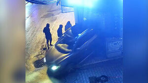 Car Crashes in Reverse, Shattering Shutter to Rob Currency Exchange