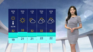 [날씨] 서쪽 돌풍 동반한 소나기&hellip;30도 안팎 더위