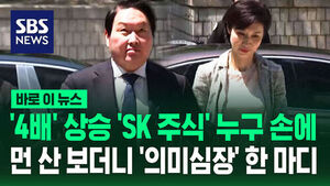 [바로이뉴스] '4배' 상승 'SK 주식' 누구 손에&hellip;기자 질문에 먼 산 보더니