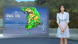 [날씨/XR] 무더위 속 소나기&hellip;습도 높아 '후텁지근'