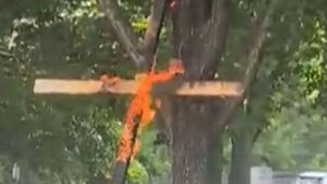 Man Charged With Hate Crime After Burning 'KKK-Style' Cross in Chicago Park