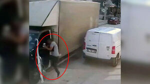 Driverless Truck Stopped by Quick-Thinking Man