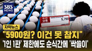Subtitled News: "5,900 Won? Can't Miss This"... Eggs Sell Out Instantly Despite 'One Per Customer' Limit