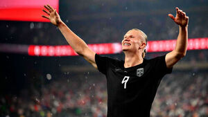 Haaland Scores Brace, Joins Fans in 'Rowing' Celebration