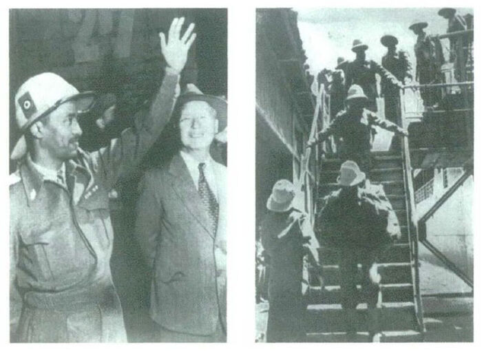 부산항 도착한 '강뉴부대' 장병들 (사진=국가보훈부 제공, 연합뉴스)