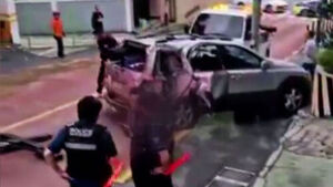 Another Accident Involving Elderly Driver: Vehicle Crashes Amid Smoke