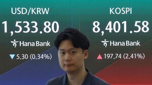 Won Closes at 1,540 Level Against Dollar for First Time Since Financial Crisis