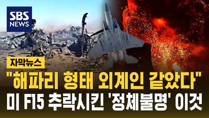 [자막뉴스] "해파리 형태 외계인 같았다"&hellip;미 F15 추락시킨 '정체불명' 이것
