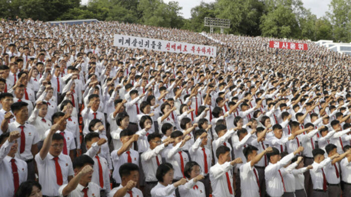 북한, 6.25전쟁 계기 복수결의대회 (사진=조선중앙통신)