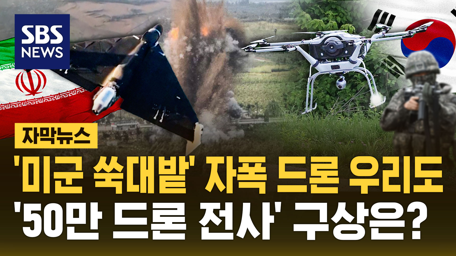 [자막뉴스] '자폭 드론' '전격' 도입 결정…'50만 드론 전사' 구상은?