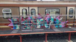 Foreign Suspects Flee Country After Graffiti Vandalism at Busan Subway Depot