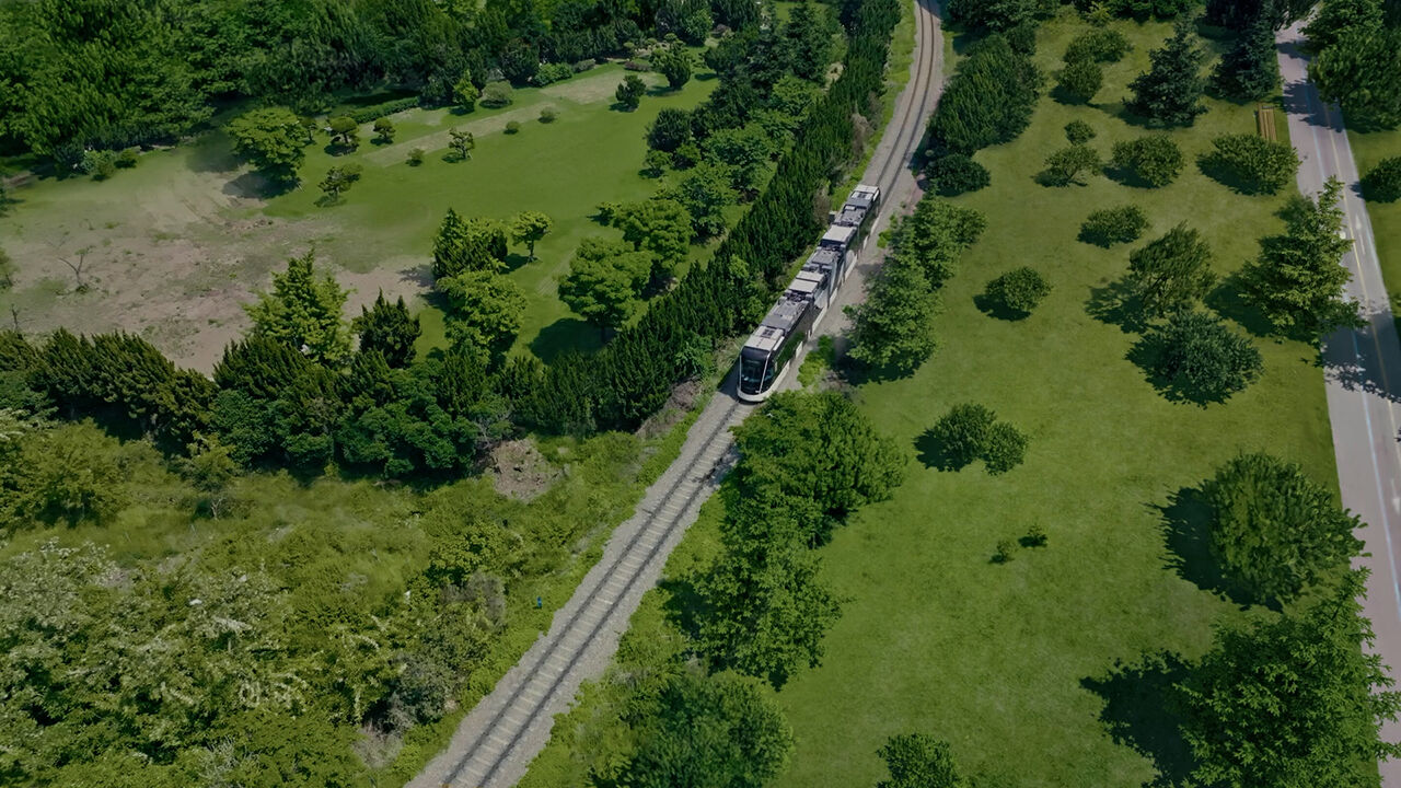Hydrogen tram