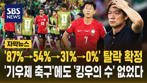 축구 탈락 확정