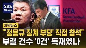 [자막뉴스] "'정몽규 징계 부당' 결정에 직접 참석"&hellip;부결 건수 '0건' 독재였나