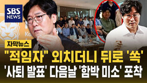 [자막뉴스] "적임자" 외치더니 뒤로 '쏙'&hellip;'사퇴 발표' 다음날 '함박 미소' 포착